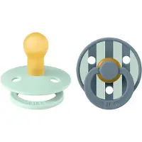 BIBS Studio Colour Block Tutti 2-pack Lateksi Koko 1, Nordic Mint Petrol Mix