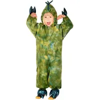 Den Goda Fen Dinosaur Costume - Green - 104