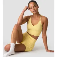 ICANIWILL Nimble Adjustable Strappy Sports Bra Fading Yellow