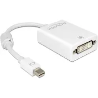 DeLOCK Adapter mini Displayport / DVI FM, 0,18 m, Mini DisplayPort, DVI, Uros, Naaras, Valkoinen (65129)