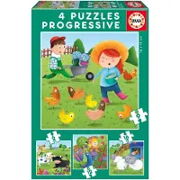 Educa 6-9-12-16 Farm Animals - Multi/patterned - ONE SIZE