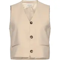 MSCH Copenhagen Mschrosina Michelle Short Waistcoat - Cream - L