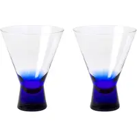 Broste Copenhagen Konus Cocktailglas - Blue - 20 CL