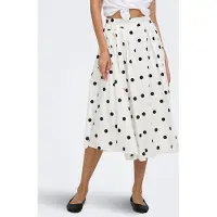 ONLY Onlmaila Long Pleat Skirt Wvn - White - M