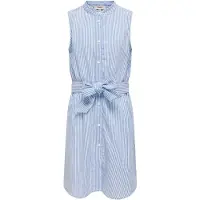 Kids Only Kogsmilla S/L Belt Dress Wvn - Blue - 164