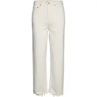 Levi's Farkut 'Ribcage Straight Ankle Jeans' valkoinen denim