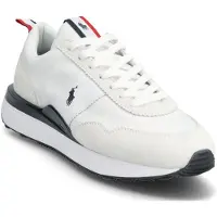 Ralph Lauren Ftw for man. 809P01638001 Deportiva Train 89 sneakers in suede and oxford fabric (49), Leather, White, Flat, Laces, Casual