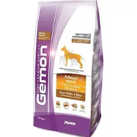 Gemon Dry Dog Maxi Adult kuivaruoka isokokoisille koirille kanan ja riisin kera, 15 kg