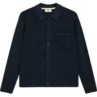 Anerkjendt Aksvend Needle Rib Knit Cardigan - Navy - S