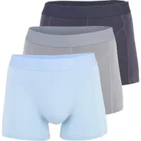Jack & Jones Bokserishortsit 'JACGOBS' laivastonsininen / vaaleansininen / harmaa