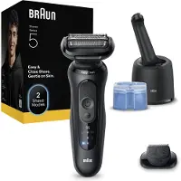 Braun Series 5 52-N7200cc sähköinen karvanpoistolaite puhdistus- ja lataustelakka SmartCare Black 1 kpl