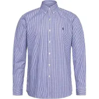 Ralph Lauren for man. 710928255008 Custom Fit Shirt blue (L), Casual, Cotton, Classic, Long sleeve