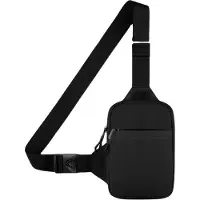 Hobby Hall Crossbag-rintalaukku miehille ja naisille, musta