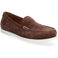 Ralph Lauren for man. 803P09766001 Merton Leather Loafers dark brown (42), Flat, None, Casual, Classic