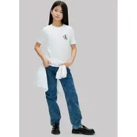 Calvin Klein Jeans Chest Mono Logo Ss T-Shirt - White - 128