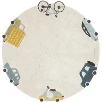Lorena Canals Washable Rug Wheels - Multi/patterned - Ø 140 cm