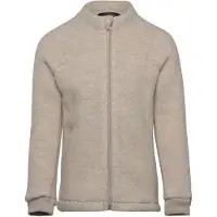 Mikk-Line Fleecetakki Merinovilla, Melange Offwhite, 110