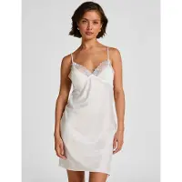 Hunkemoller Sd Satin Lace Peonie - White - L