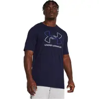 Under Armour Toiminnallinen paita 'Foundation' sininen / laivastonsininen / valkoinen
