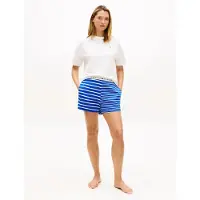 Tommy Hilfiger Ss Prt Pj Short Set (Ext. Sizes) - Blue - XS