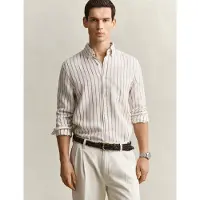 Gant 3260055 Linen Regular Fit Pitkähihainen Kauluspaita