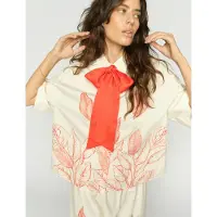 Mos Mosh Mmsaras Monochrome Shirt - Red - L