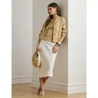 Ralph Lauren Classic Linen-Wvn-Jacket - Beige - 44