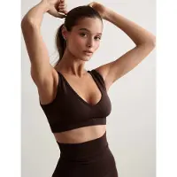 Aim'n Shape Seamless Deep Cut Bra - Brown - XS