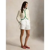 Ralph Lauren 1/4-5 Cotton-Sweater-Cardigan - Cream - XS