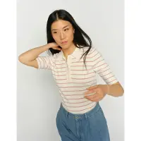 Mos Mosh Mmcaliz Stripe Ss Knit - Pink - L
