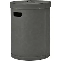 Blomus Laundry Basket L - 54 Cm, Ø 40 Cm, 67,5 L - Sahla - Pewter - Grey - L 40CM