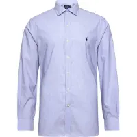 Ralph Lauren for man. 712827064001 Slim fit poplin shirt blue (37), Casual, Cotton, Classic, Long sleeve