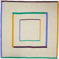 Hubsch Twist Sengetæppe - Multi/patterned - 260X260CM x 260