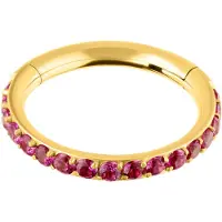Wildcat Maharani Ruby Eternity Clicker - Gold, 8,0 mm