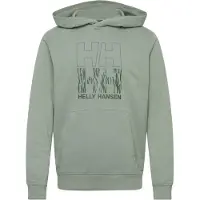 Helly Hansen Core Graphic Sweat Hoodie - Green - M