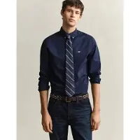 Gant Slim Classic Poplin Shirt - Navy - XXXXL