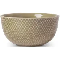 Lyngby Porcelæn Rhombe Earth Serveringsskål Ø17.5 Cm Clay - Beige - Ø 17.5 CM