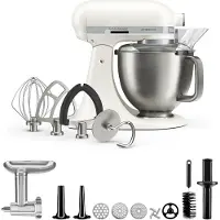 KitchenAid Artisan Plus yleiskone lihamyllyllä 4,7 litraa, porcelain white