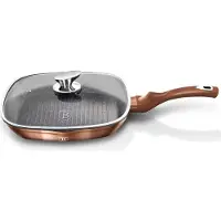 Berlinger Haus Pan GRANITE GRILL 28CM BERLINGER HAUS METALLIC LINE ROSE GOLD BH-1610-N