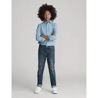 Ralph Lauren Chambray-Ls Bd-Tp-Sht - Blue - 150-161