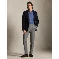 Ralph Lauren Custom Fit Plaid Performance Twill Shirt - Blue - XS