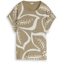 Tom Tailor Paita khaki / offwhite