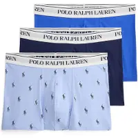 Ralph Lauren for man. 714830299208 Set of 3 blue stretch cotton boxers (L), Homewear