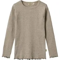 Wheat T-Shirt L/S Ida - Grey - 98
