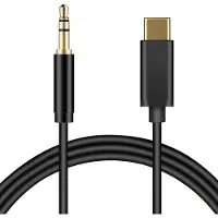 INF Type-C - 3.5mm Audiojohto: Yhdistä USB-C-laitteesi 3.5mm kuulokkeisiin ja kaiuttimiin 2m