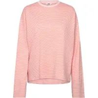Monki Long-Sleeved Cotton T-Shirt - Pink - XS