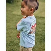 Daily7 T-Shirt Backprint - Blue - 98