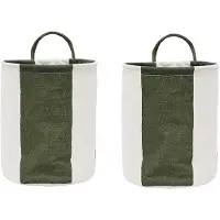 OYOY Kara säilytyskori small Ø18x22 cm 2-pack Dark Green