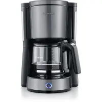 Severin KA9572 anthracite drip coffee machine with rotating filter and glass jug 1000 W