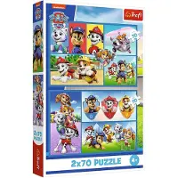 Trefl Paw Patrol Palapelit 2x70 Palaa